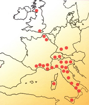 Pratique du tambourin en Europe.