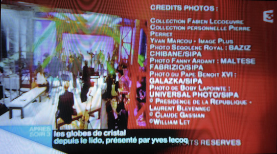 Générique de l'émission et crédits photos. Générique de l'émission et crédits photos.