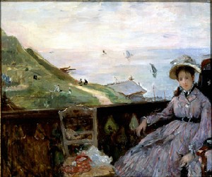 Sur la terrasse - 1874 (huile sur toile)