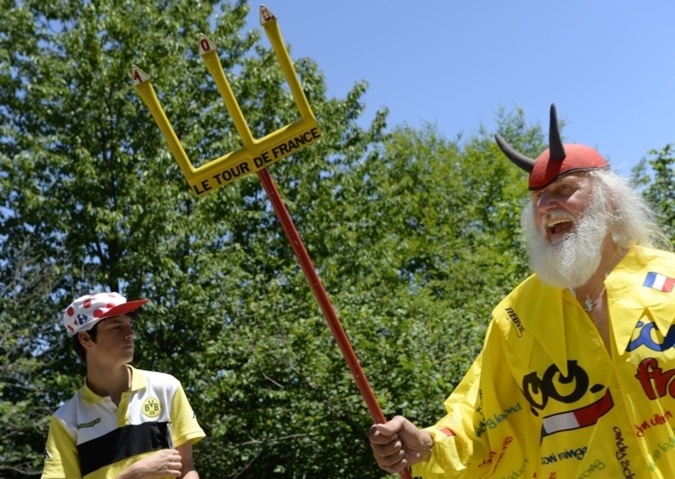 El Diablo 2013. Personnage emblématique du Tour de France. Photo Yvan Marcou