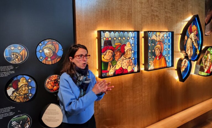 Anne-Claire Garbe, conservatrice de la Cité du vitrail à Troyes en Champagne.   Photo © François Collombet Anne-Claire Garbe, conservatrice de la Cité du vitrail à Troyes en Champagne.   Photo © François Collombet