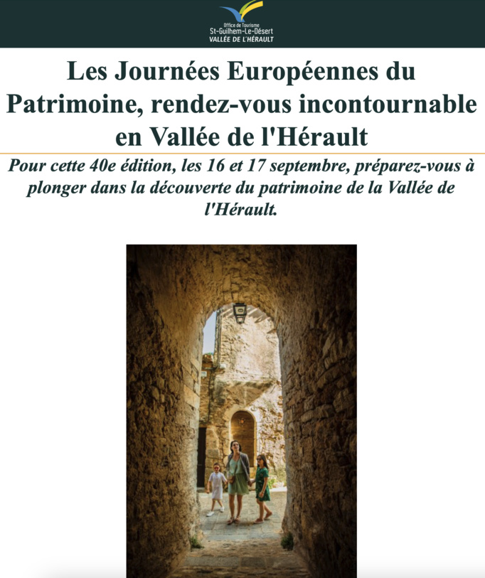 Journées européennes du patrimoine Journées européennes du patrimoine