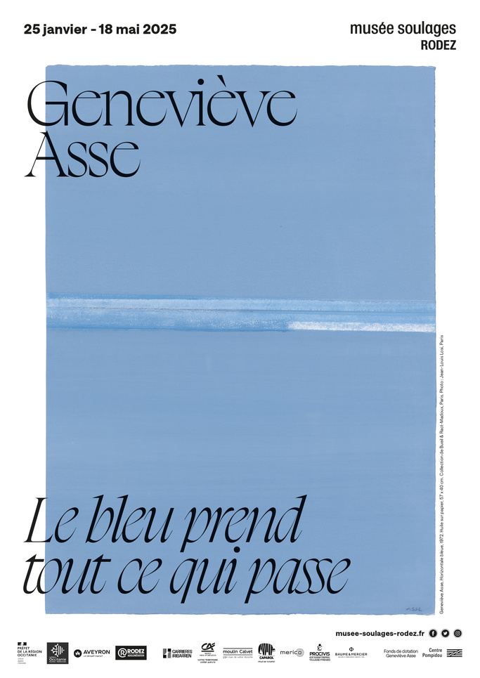 Exposition - Geneviève Asse. Le bleu prend tout ce qui passe - Musée Soulages - Rodez Exposition - Geneviève Asse. Le bleu prend tout ce qui passe - Musée Soulages - Rodez