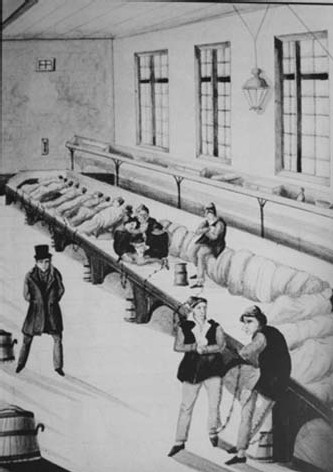 Une salle au bagne de Rochefort. Une salle au bagne de Rochefort.