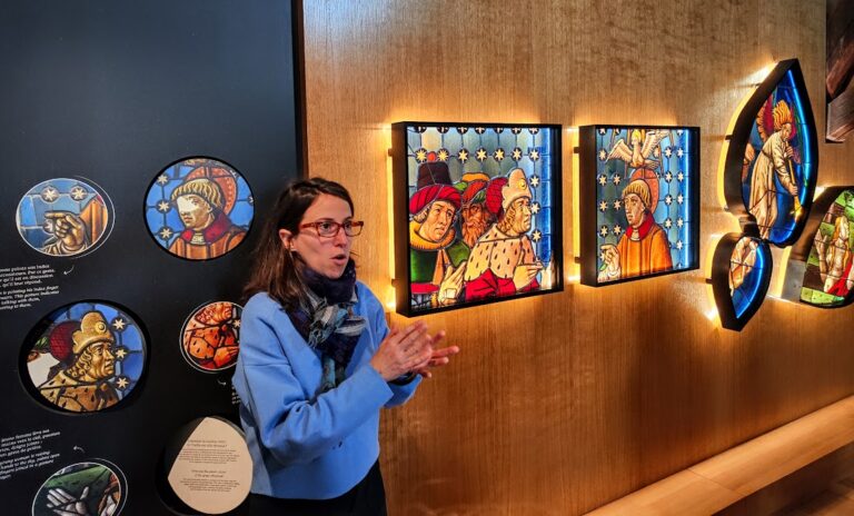 Anne-Claire Garbe, conservatrice de la Cité du vitrail à Troyes en Champagne.   Photo © François Collombet Anne-Claire Garbe, conservatrice de la Cité du vitrail à Troyes en Champagne.   Photo © François Collombet