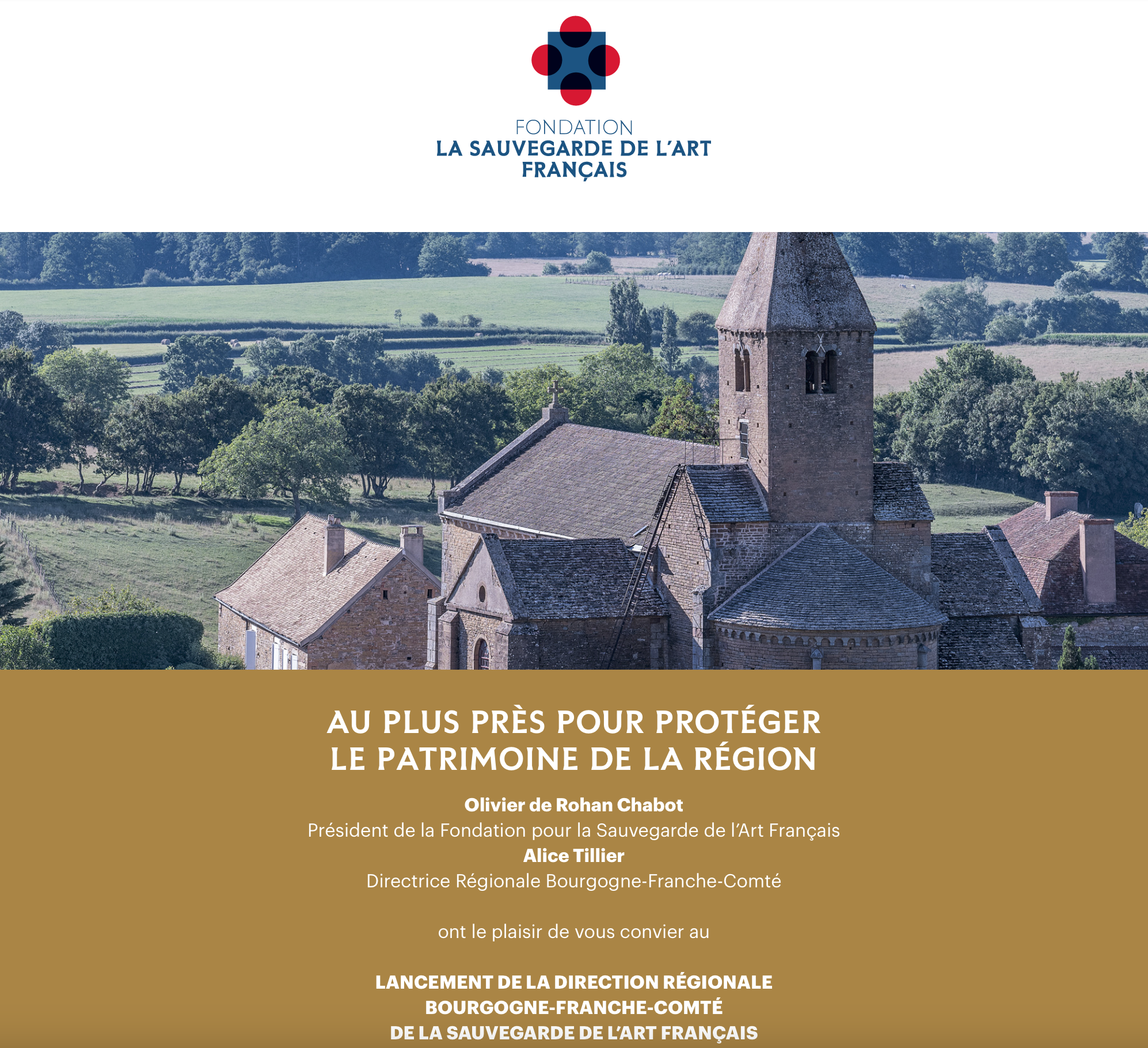 LANCEMENT DE LA DIRECTION RÉGIONALE BOURGOGNE-FRANCHE - COMITÉ DE LA SAUVEGARDE DE L’ART FRANÇAIS