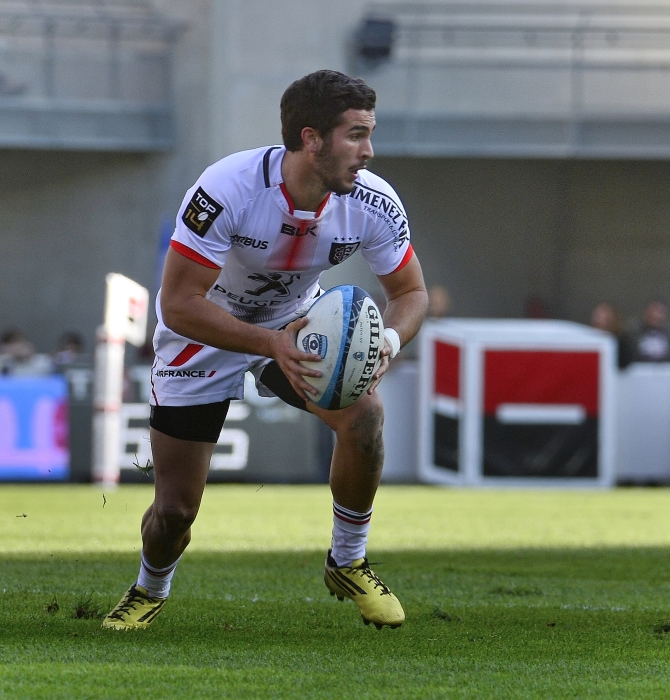 Sébatien Bézy, ouvreur du Stade toulousain, trés performant © Photo Yvan Marcou.