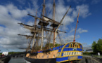 L’Hermione en grand carénage à Bayonne