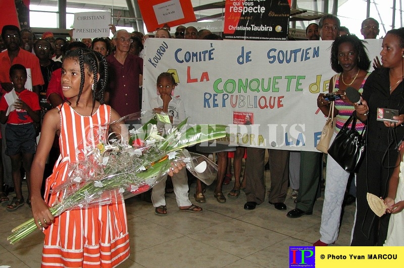 004-Christiane TAUBIRA-Cayenne-06-04-2002 © Yvan Marcou-AA